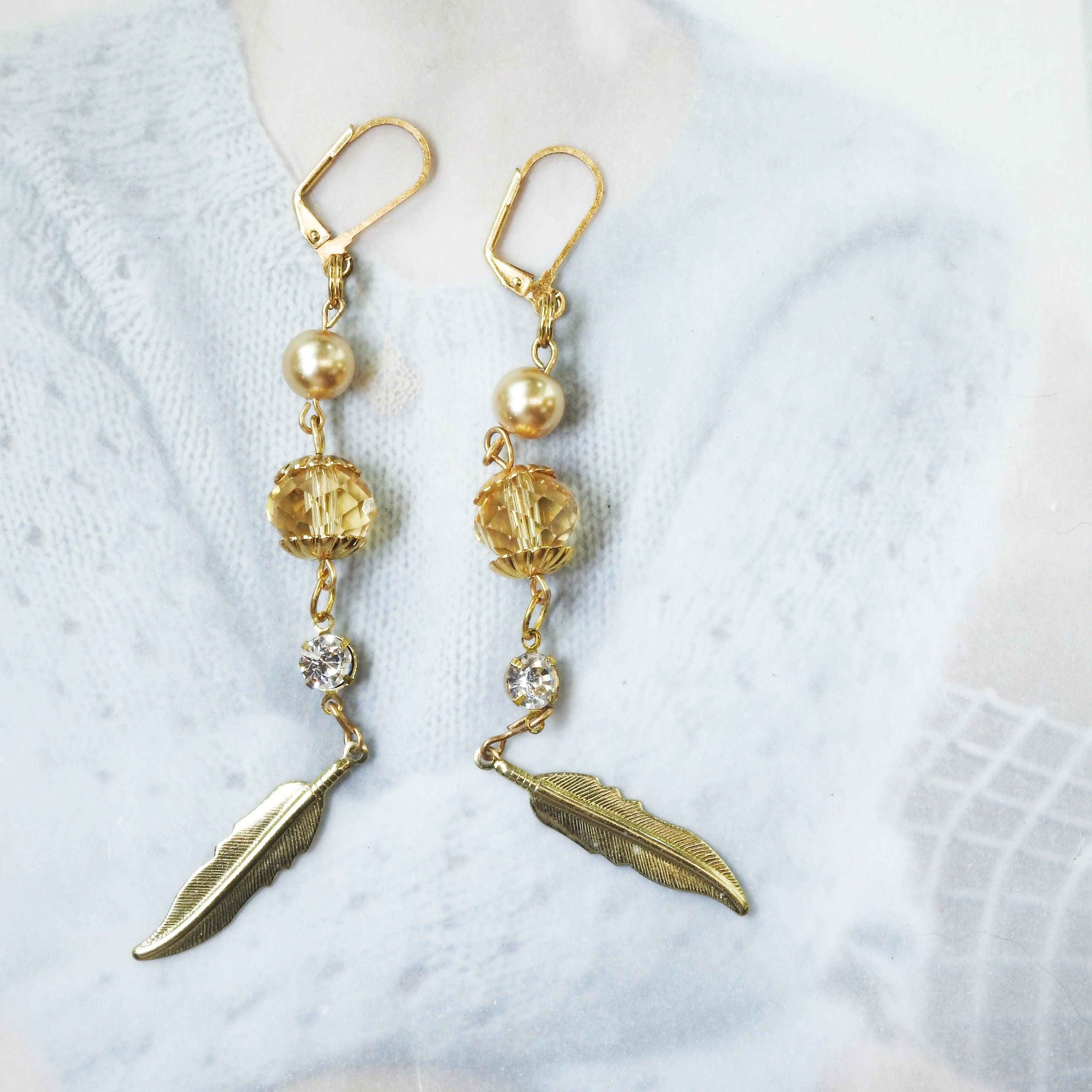 SKU: YE1861 Quality Gold 14K Fancy Dangle Post Earrings YE1861 - N. Fox  Jewelers